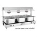 Buffalo Voedselverwarmer Met Galerij 3X GN 1/1
