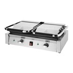 Buffalo Bistro Dubbele Geribbelde Contactgrill