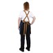 Southside Schort Denim Blauw Met Bruine Bandjes