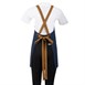Southside Schort Denim Blauw Met Bruine Bandjes