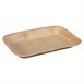 Fiesta Composteerbare Diepe Palmblad Borden Rechthoekig 250mm (Pak Van 100)
