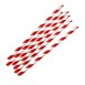 Fiesta Composteerbare Papieren Lepelrietje Rood & Wit Gestreept 210x8mm (Pak Van 250)