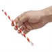 Fiesta Composteerbare Papieren Lepelrietje Rood & Wit Gestreept 210x8mm (Pak Van 250)
