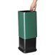 Bolero Vierkante Afvalbak Groen 10Ltr
