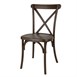Bolero Manhattan Cross-Back Harsstoelen Donker Hout Effect (Set Van 4)