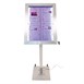 Securit RVS Gekleurd LED 4XA4 display met paal en voet