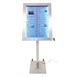 Securit RVS Gekleurd LED 4XA4 display met paal en voet