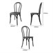 Bolero Soho Stoelen Van Buighout Stijl Hars Zwart (4 Stuks)