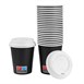 Nisbets Essentials Hete Bekers En Deksels Pakket 8Oz (Pakket Van 350)