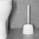 Nisbets Essentials Ronde Toiletborstel & Houder - Wit