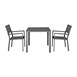 Bolero Valletta Grijze Stoelen Met Armleuningen (4 Pack)