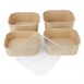 Fiesta Recycleerbare Vierkante Container Basissen 1200ml (Verpakking Van 300)