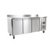 Polar U-Series Koelwerkbank met Drie Deuren en Opstand 417Ltr