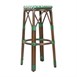 Bolero Parijse Stijl PE Rotan Barkrukken Groen Stip Mix (2 Pack)