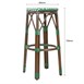 Bolero Parijse Stijl PE Rotan Barkrukken Groen Stip Mix (2 Pack)