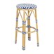 Bolero Parijse Stijl PE Rattan Barkrukken Blauw (2 Pack)