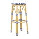 Bolero Parijse Stijl PE Rattan Barkrukken Blauw (2 Pack)