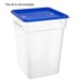 Hygiplas polycarbonaat vierkante opbergbak 20Ltr