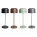 Olympia Siena Tafellamp Ronde Koepel Grijs 300mm