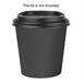 Fiesta Composteerbare Hete Bekers Enkelwandig Zwart 6oz (1000 Stuks)