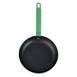 Hygiplas Aluminium Antiaanbak Teflon Platinum Plus Koekenpan met Groene Handgreep 24cm