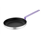 Hygiplas Aluminium Antiaanbak Teflon Platinum Plus Koekenpan met Paarse Handgreep 28cm