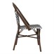 Bolero Parijse stijl PE Rattan Stoel Zwart Dot Mix (2 Pack)