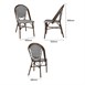 Bolero Parijse stijl PE Rattan Stoel Zwart Dot Mix (2 Pack)