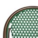 Bolero Parijse Stijl PE Rotan Stoel Groene Stip Mix (2 Stuks)