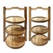 Olympia 3-laags standaard mango hout voor 200 mm borden