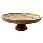 Olympia Taartstandaard Mangohout 330x120mm