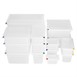 Hygiplas Click PP GN-bak 1/3 met deksel & 7 kleurclips 150 mm 5,3L (set van 4)