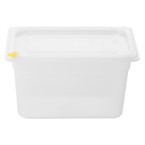 Hygiplas Click PP GN-bak 1/4 met deksel & 7 kleurclips 150 mm 3,7L (4 stuks)