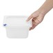 Hygiplas Click PP GN-bak 1/6 met deksel & 7 kleurclips 100 mm 1,5L (set van 4)