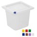 Hygiplas Click PP GN-bak 1/6 met deksel & 7 kleurclips 150 mm 2,2L (set van 4)