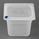 Hygiplas Click PP GN-bak 1/6 met deksel & 7 kleurclips 150 mm 2,2L (set van 4)