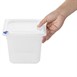 Hygiplas Click PP GN-bak 1/6 met deksel & 7 kleurclips 150 mm 2,2L (set van 4)