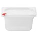 Hygiplas Click PP GN-bak 1/9 met deksel & 7 kleurclips 100 mm 0,85 l (set van 4)