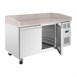 Polar U-Series Dubbele Deur Pizza Werkbank met Granieten Blad 428Ltr