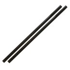 Sier Disposables Refork rechte rietjes zwart ø 6 mm / 20cm (doos 100)