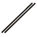 Sier Diposables Refork rechte rietjes zwart ø 8 mm / 24cm (doos 100)