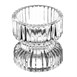 Olympia Geribbelde Glazen Theelicht/Kaarshouders 52x52mm (6 stuks)