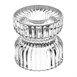 Olympia Geribbelde Glazen Theelicht/Kaarshouders 52x52mm (6 stuks)