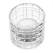Olympia Geo glazen theelichthouders 64x57mm (6 stuks)