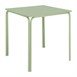 Bolero Adeline Stalen Vierkante Tafel 700mm Lichtgroen