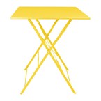 Bolero Perth zachtgele trottoirstijl vierkante tafel 600 mm