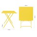 Bolero Perth zachtgele trottoirstijl vierkante tafel 600 mm