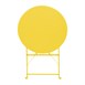 Bolero Perth zachtgele trottoirstijl ronde tafel 600 mm