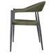 Bolero Eden PE gevlochten rattan outdoor armstoelen groen (4 stuks)