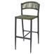 Bolero Eden PE gevlochten rattan outdoor barkrukken groen (2 stuks)